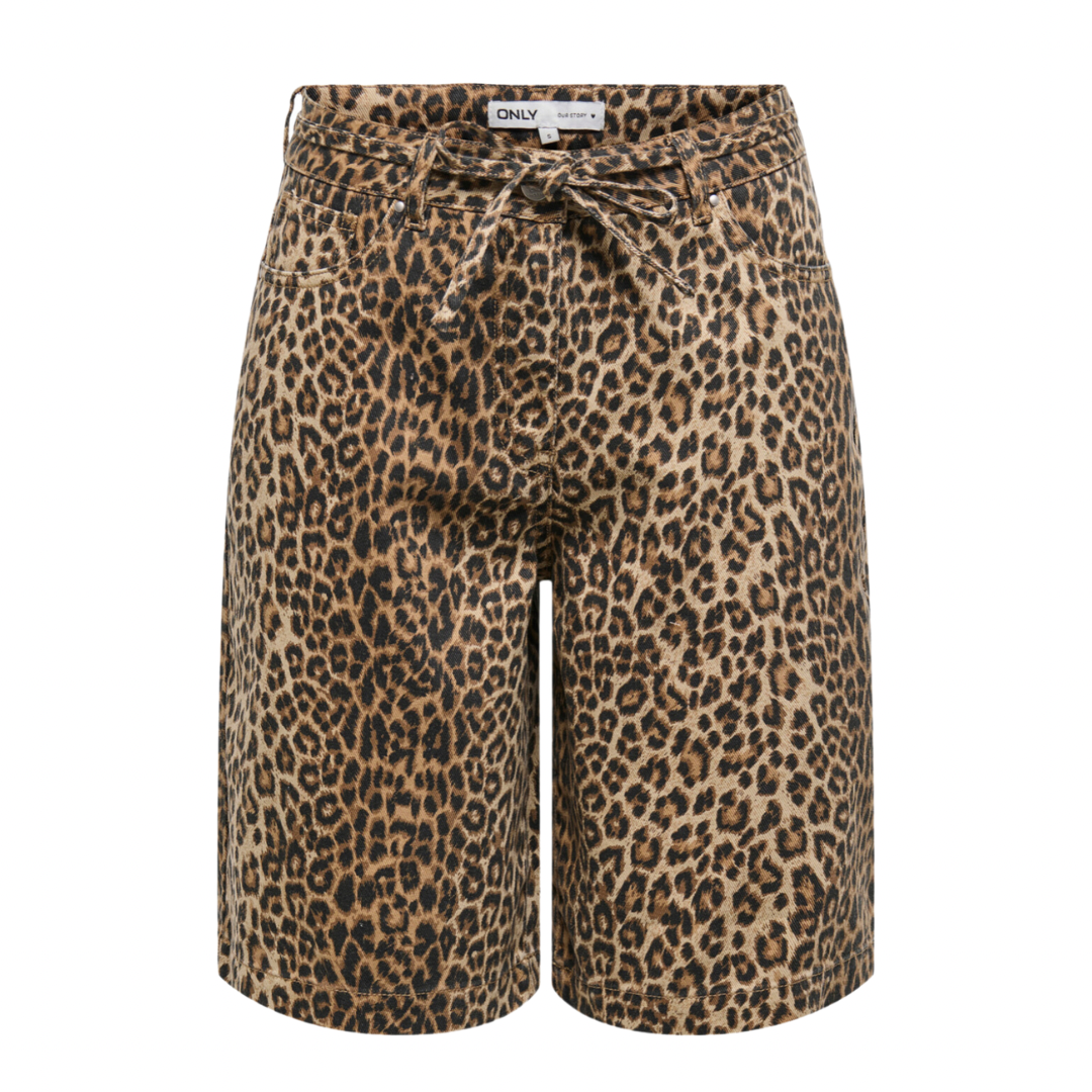 ONLY - BERMUDA SHORTS - NAOMI STRING 15351037 - TOASTED COCONUT/LEO