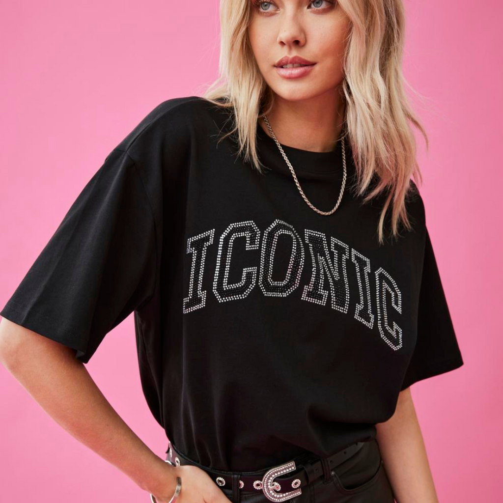 ONLY - T-SHIRT - RIRI 15329778 - BLACK/ICONIC