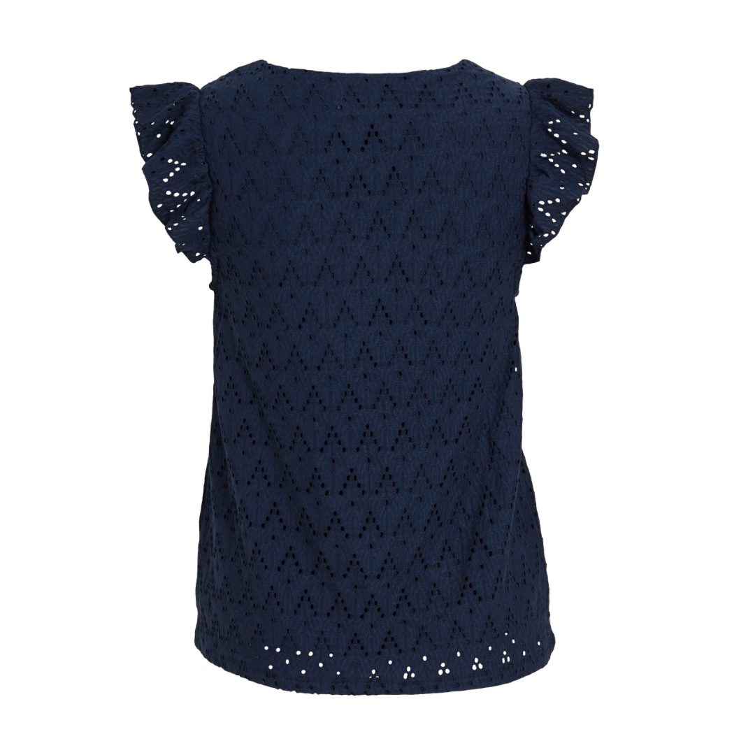 VILA - TOP - MALINA 14104110 - NAVY BLAZER