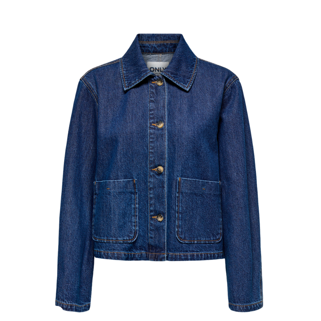 ONLY - DENIMJAKKE - LERIN 15338904 - DARK BLUE DENIM