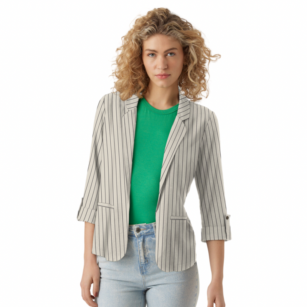 VERO MODA - BLAZER - JESMILO 10279700 - SILVER LINING/ANJA OBSIDIAN
