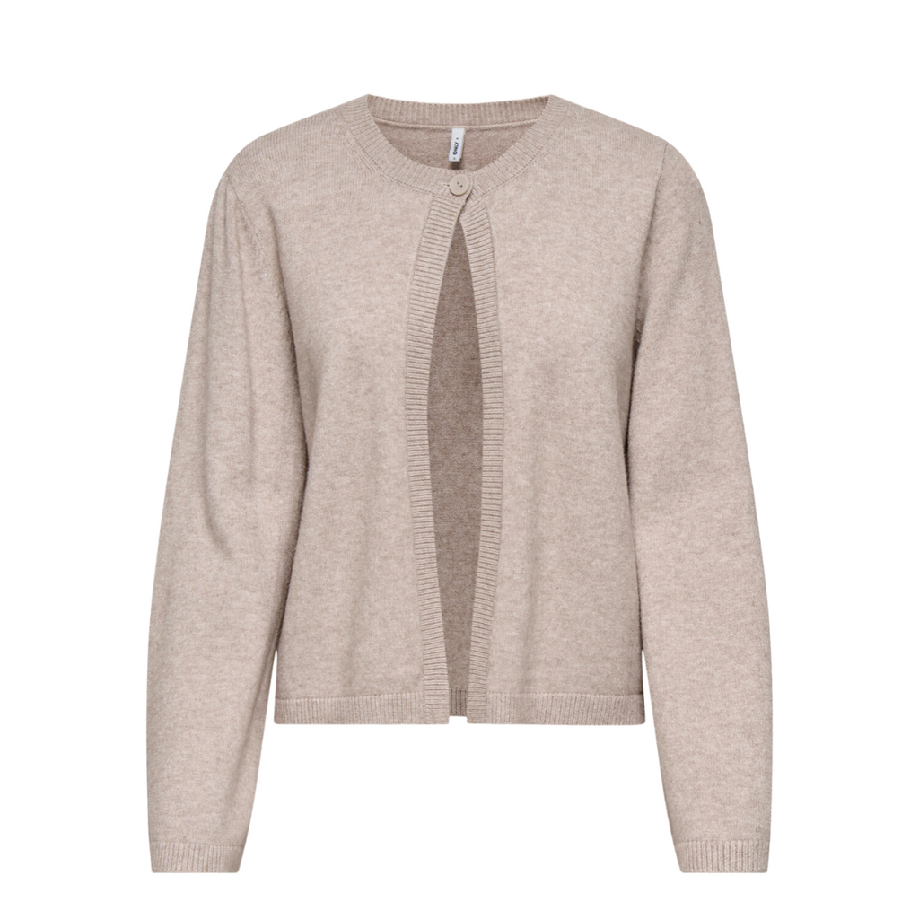 ONLY - CARDIGAN - LANA ONE BUTTON 15356693 - MOCHA MERINGUE