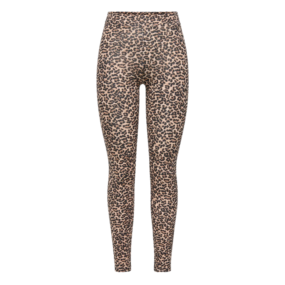 ONLY - LEGGINGS - LIVE LOVE 15345453 - GINGER ROOT/TIKKIE LEO