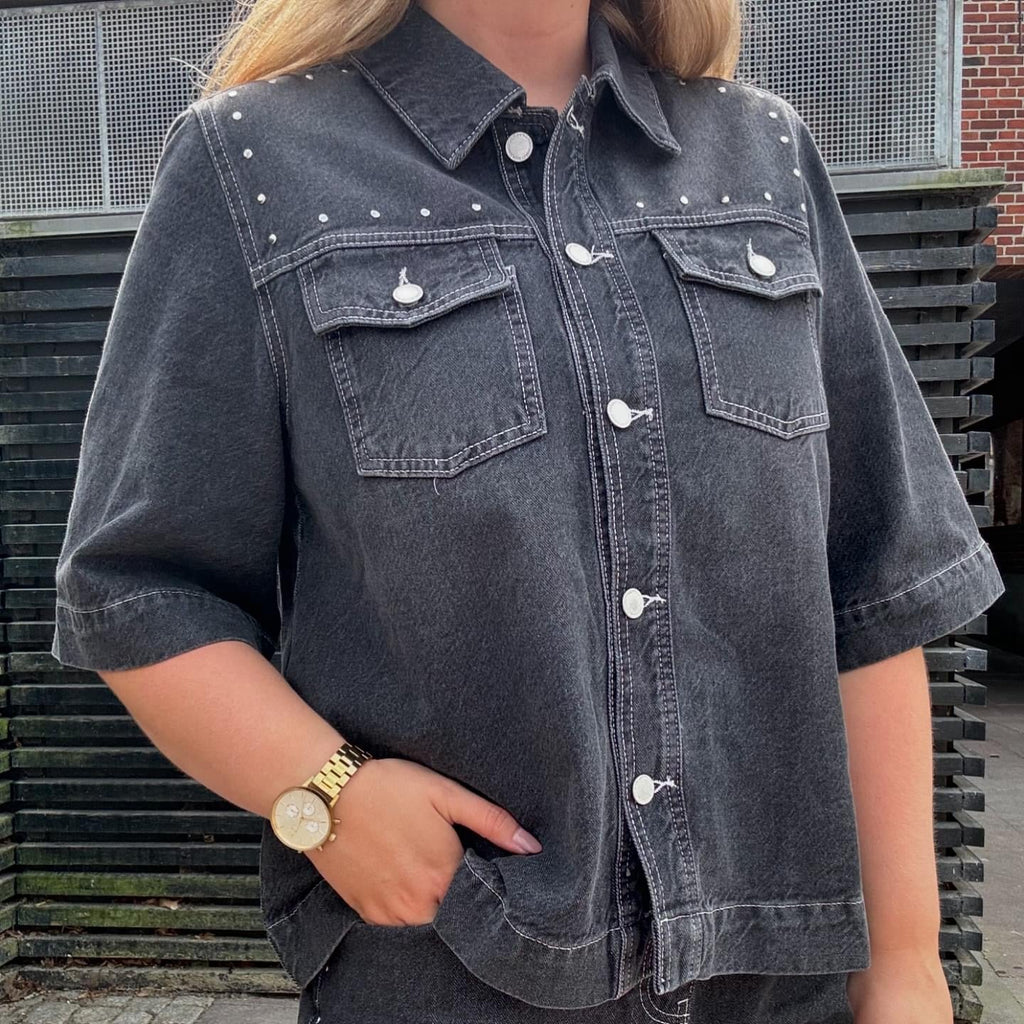 GLOBAL FUNK - SKJORTE - AULERA 60310053 - VINTAGE GREY