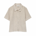 VERO MODA - SKJORTE - RIANNA 10328542 - BIRCH/BLACK STRIPES