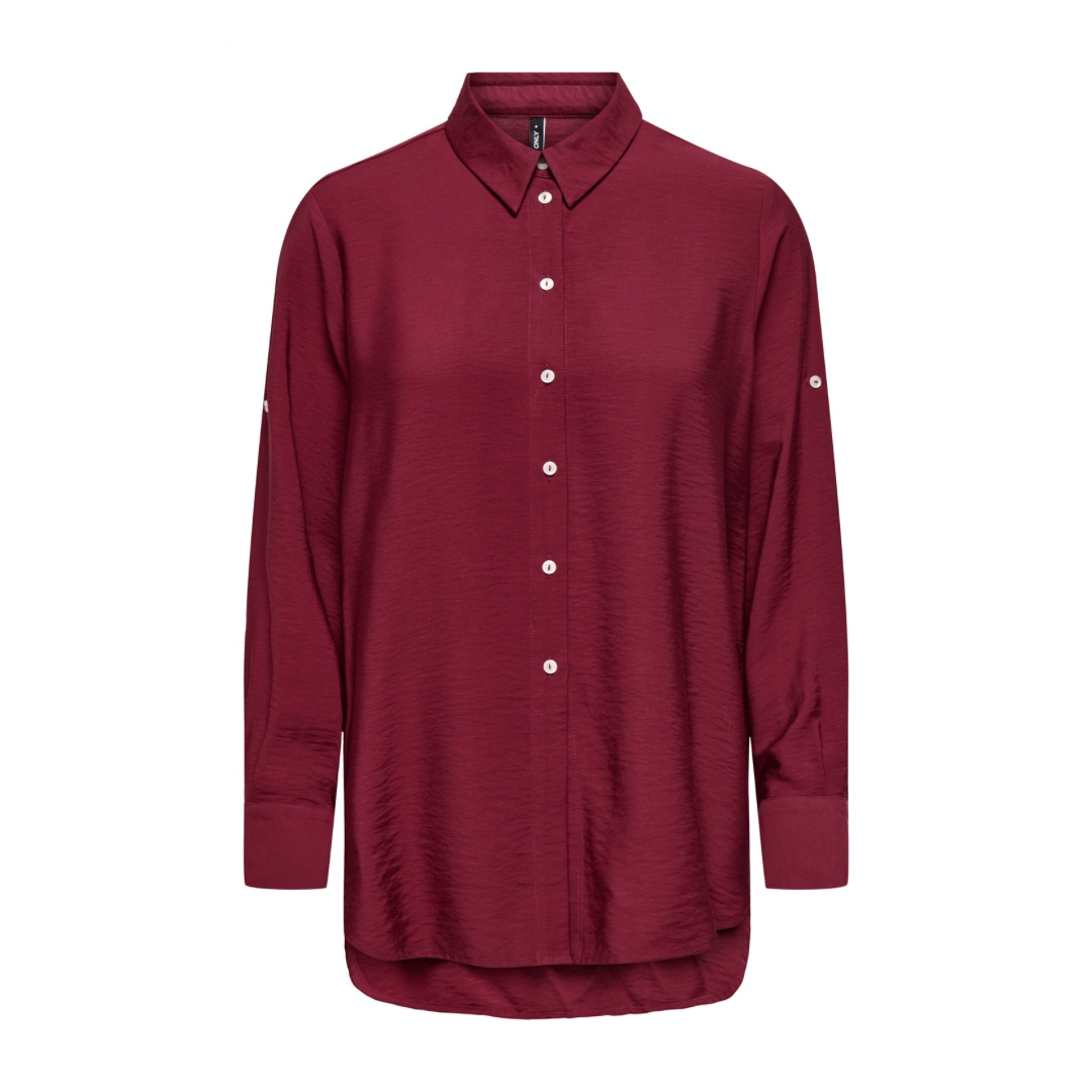 ONLY - SKJORTE - SARI 15347209 - CABERNET
