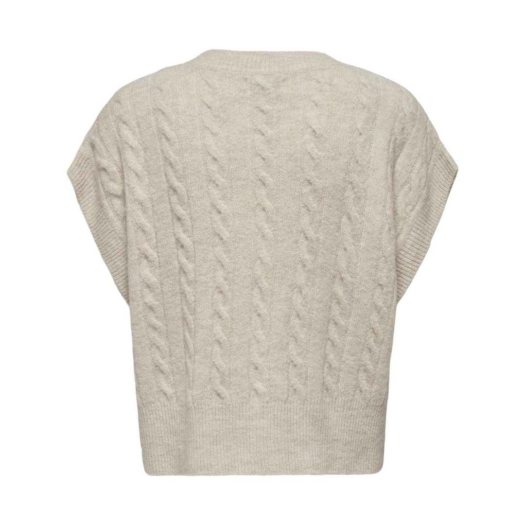 ONLY - VEST - MELODY 15249328 - OATMEAL
