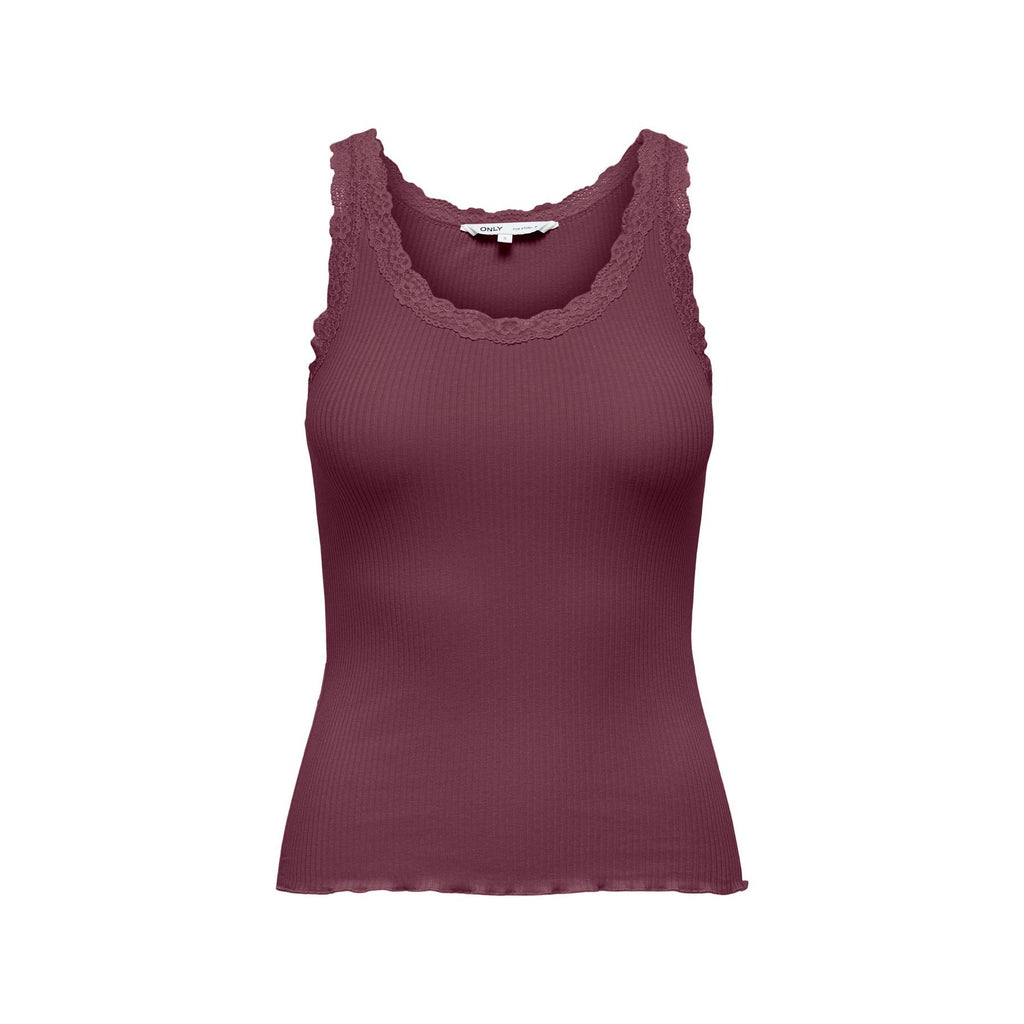 ONLY - TANKTOP - SARA SHARAI 15345994 - BURGUNDY