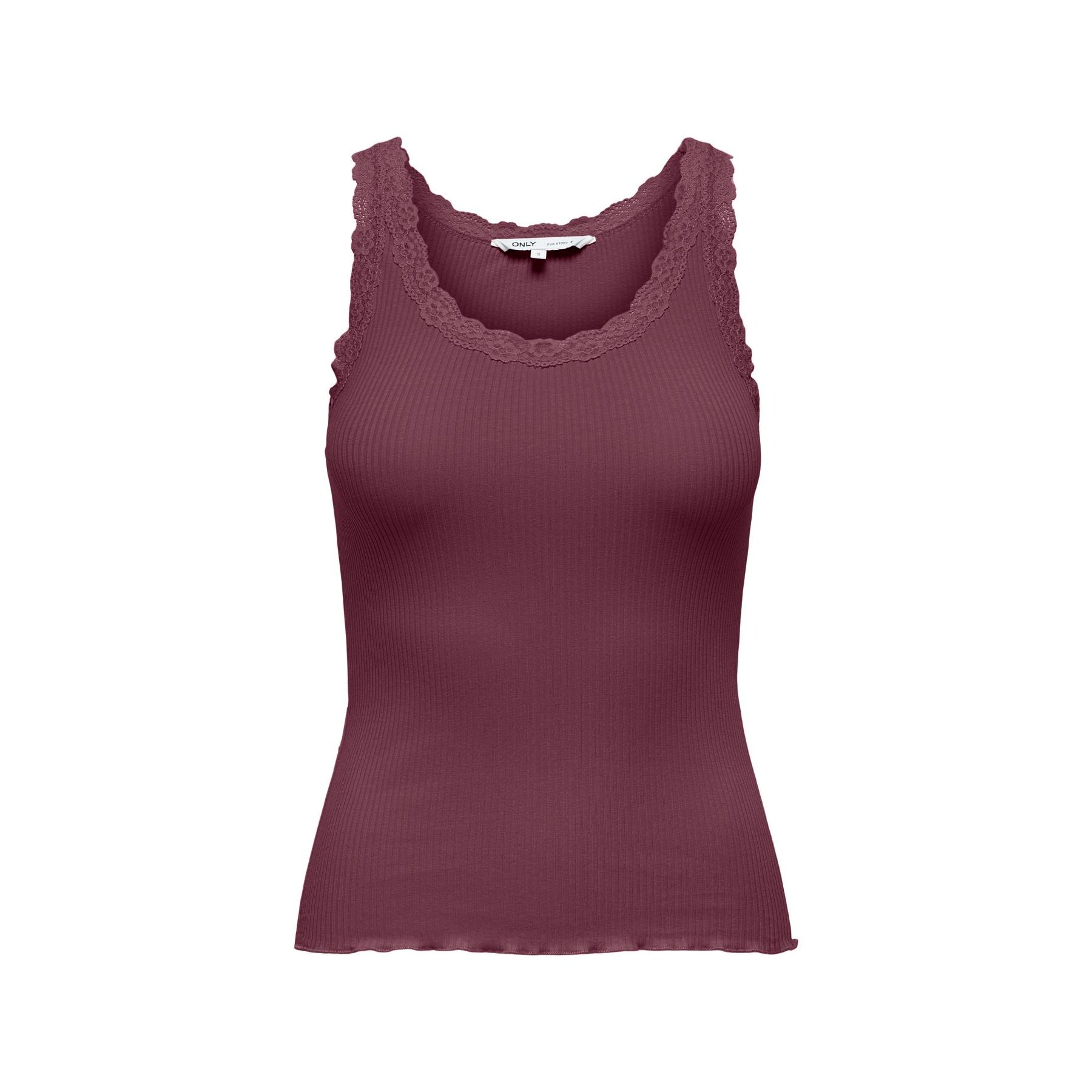 ONLY - TANKTOP - SARA SHARAI 15345994 - BURGUNDY
