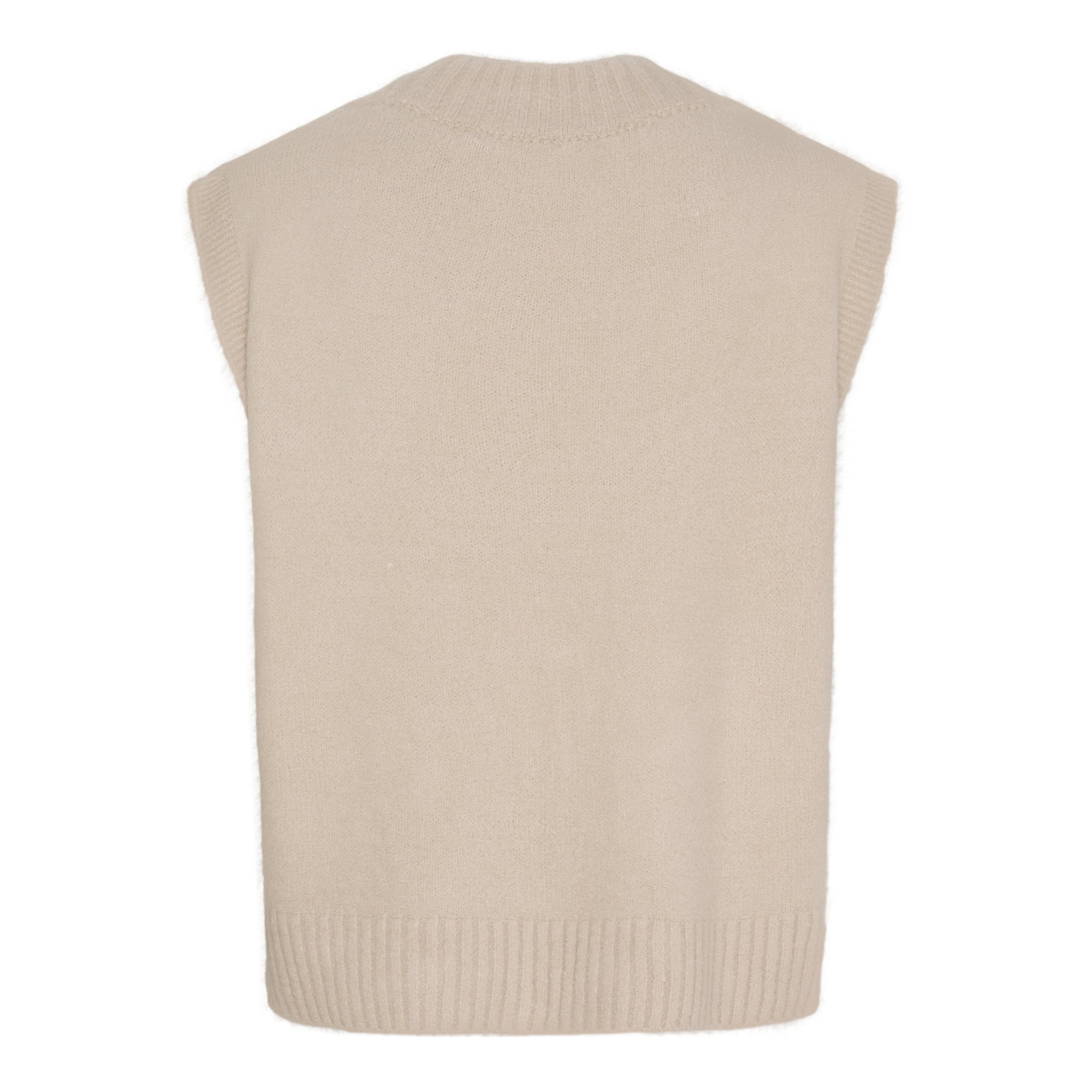 MARTA DU CHATEAU - VEST - LILA KN8038 - BEIGE