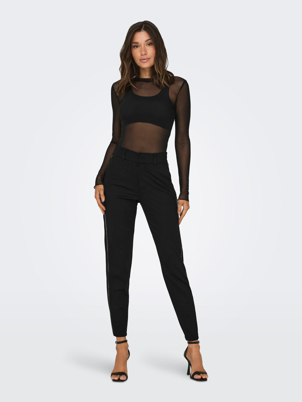 ONLY - MESH BLUSE - LINA - 15310226 - BLACK