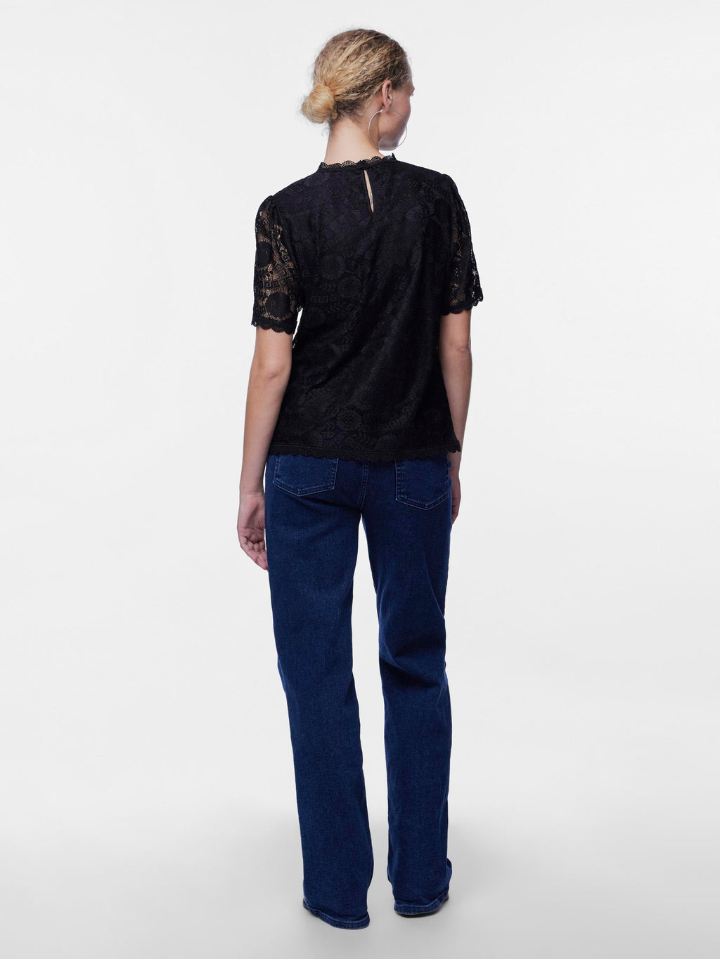 PIECES - BLONDE TEE - OLLINE  - 17148711 - SORT