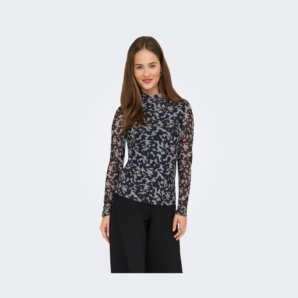 ONLY - MESHBLUSE - ERICA 15141298 - BLUE GRAPHITE