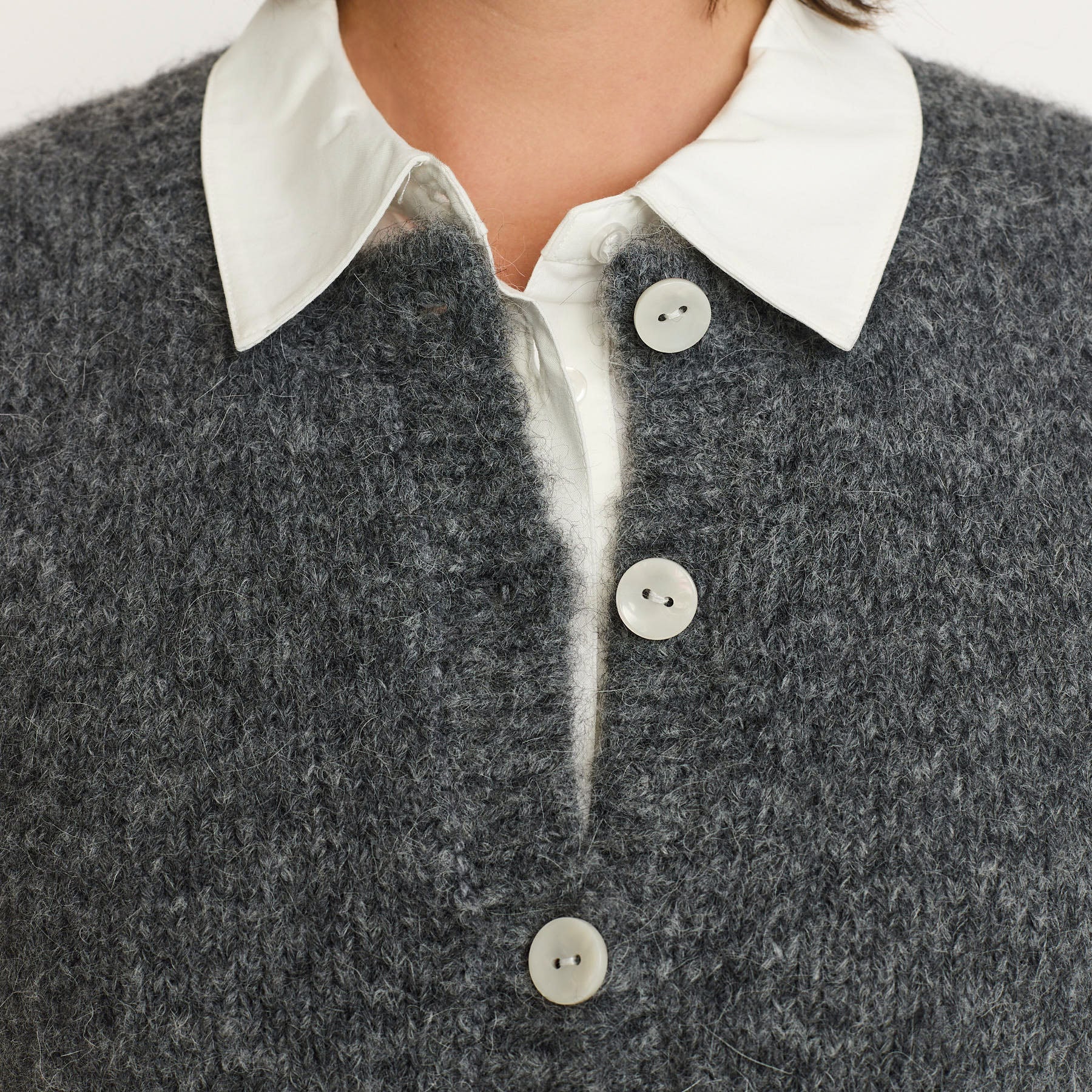 SOFT REBELS - STRIK VEST - CAMILLA 525-207 - DARK GREY MELANGE