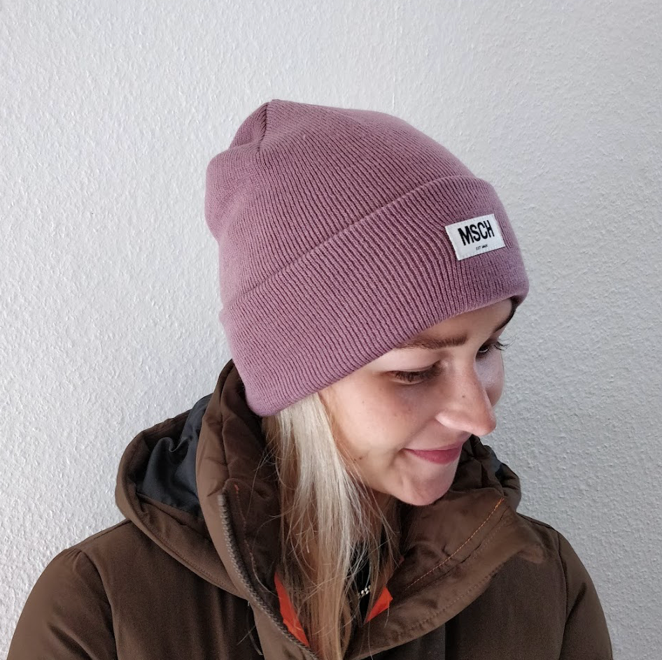 MOSS COPENHAGEN - MOJO BEANIE - DUSKY ORCHID