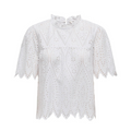 ONLY - BLUSE - NYLA TULUM 15343163 - BRIGHT WHITE EMB.