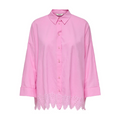 ONLY - SKJORTE - GRACES TULUM 15343165 -  FUCHSIA PINK/BRIGHT WHITE EMB.
