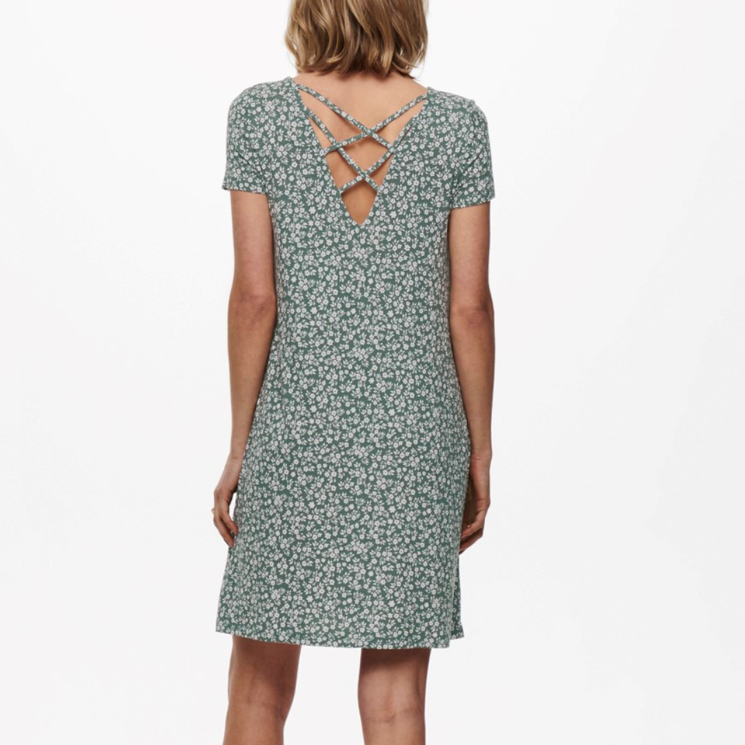 ONLY - KJOLE - BERA BACK LACE 15131237 - BALSAM GREEN