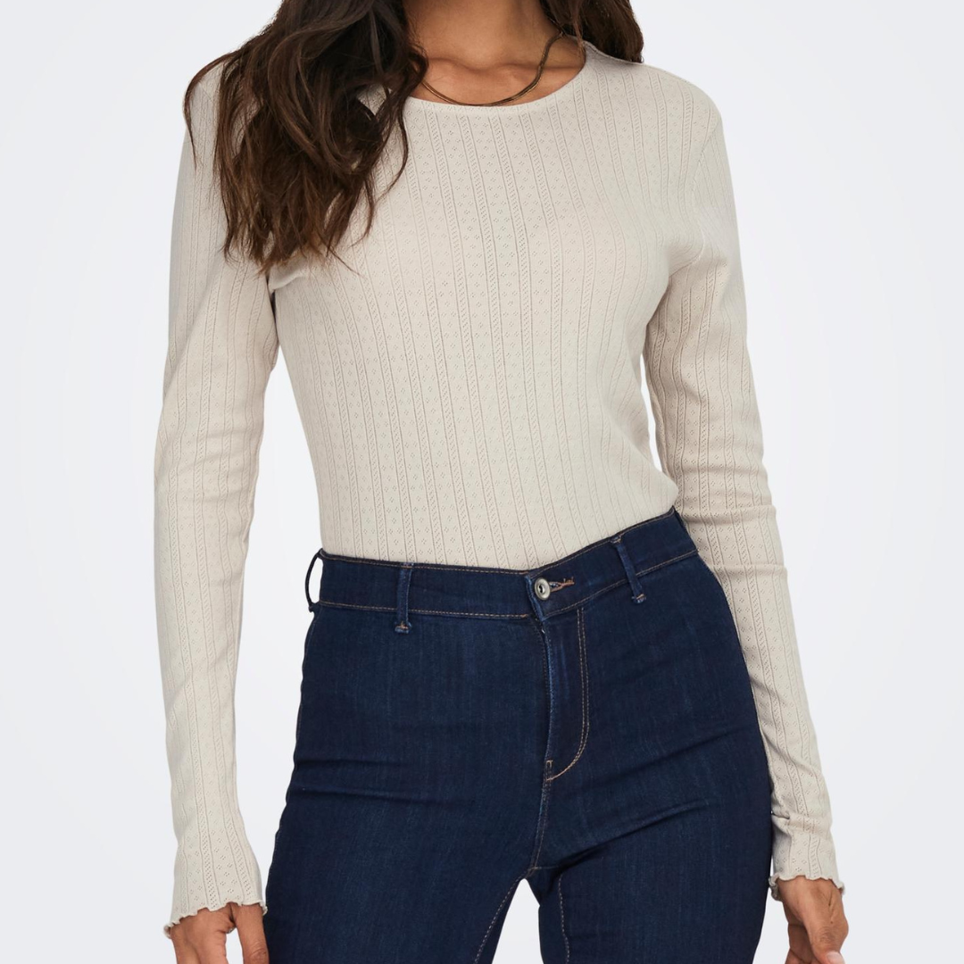 ONLY - BLUSE - CARLOTTA 15291987 - PUMICE STONE