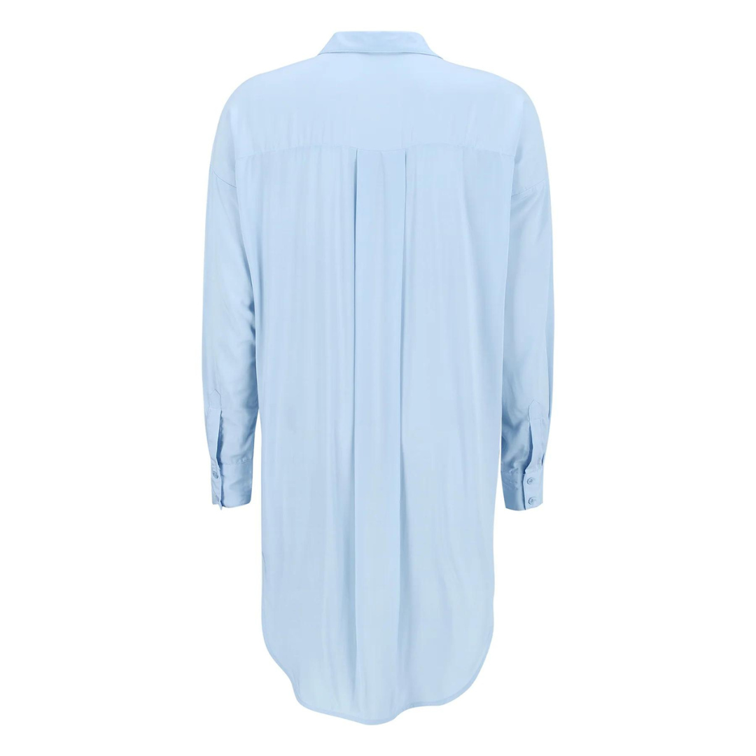 SOFT REBELS - SKJORTE - FREEDOM LANG SR420-758 - CASHMERE BLUE