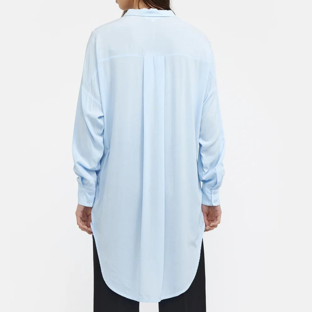 SOFT REBELS - SKJORTE - FREEDOM LANG SR420-758 - CASHMERE BLUE