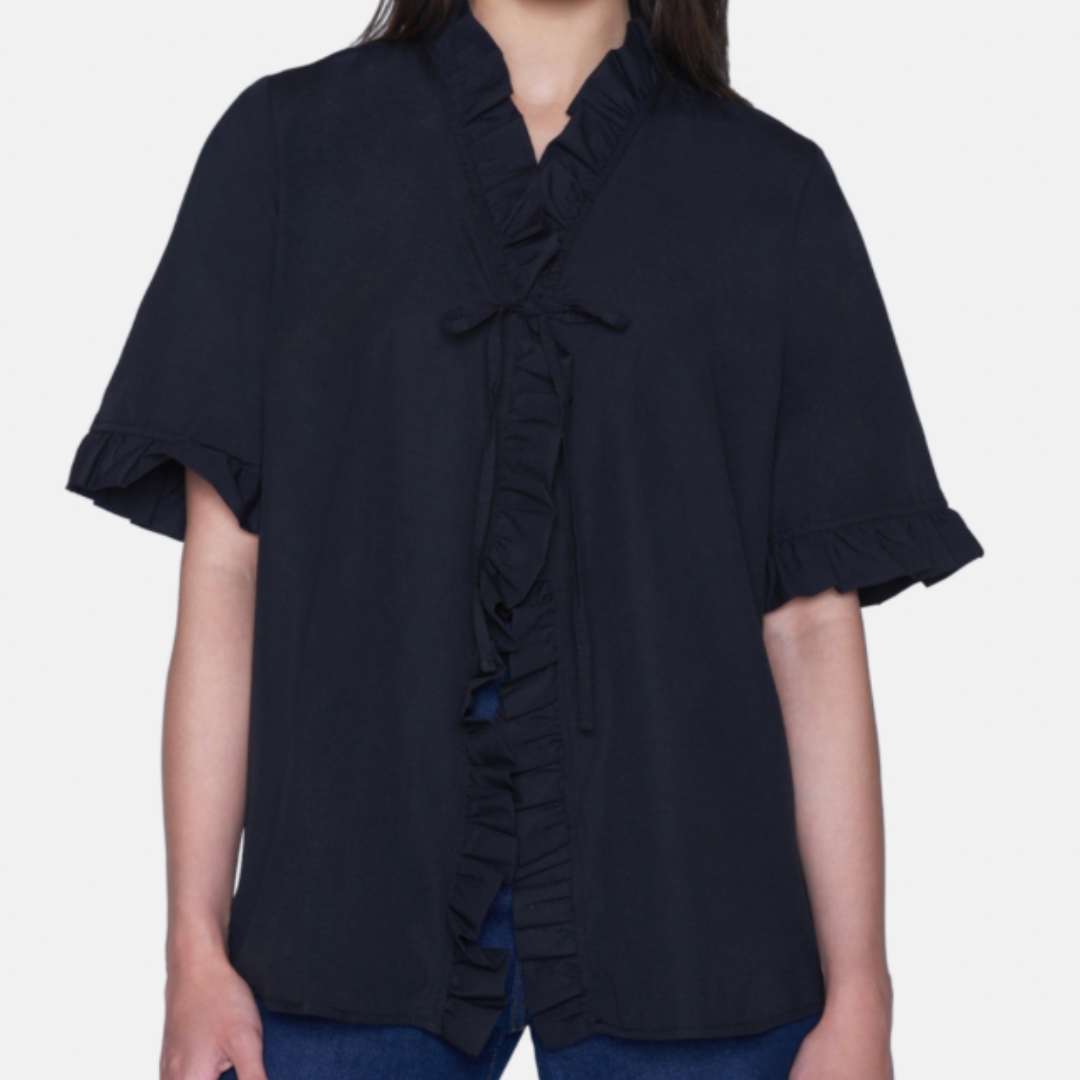 SISTERS POINT - BLUSE - MATIA 16601-00 - SORT