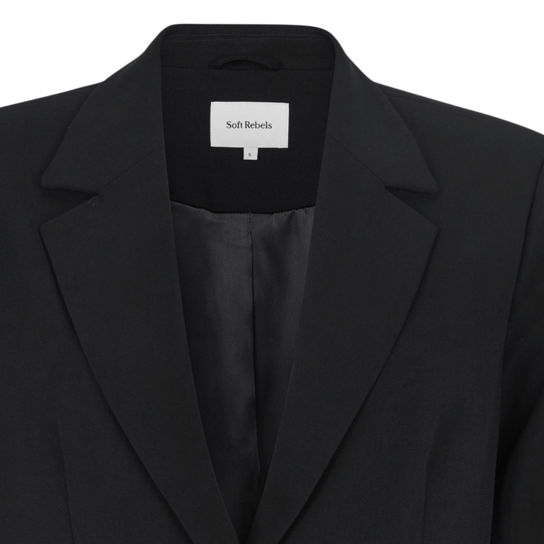 SOFT REBELS - BLAZER - VILJA LOOSE SRSS23-720 - SORT