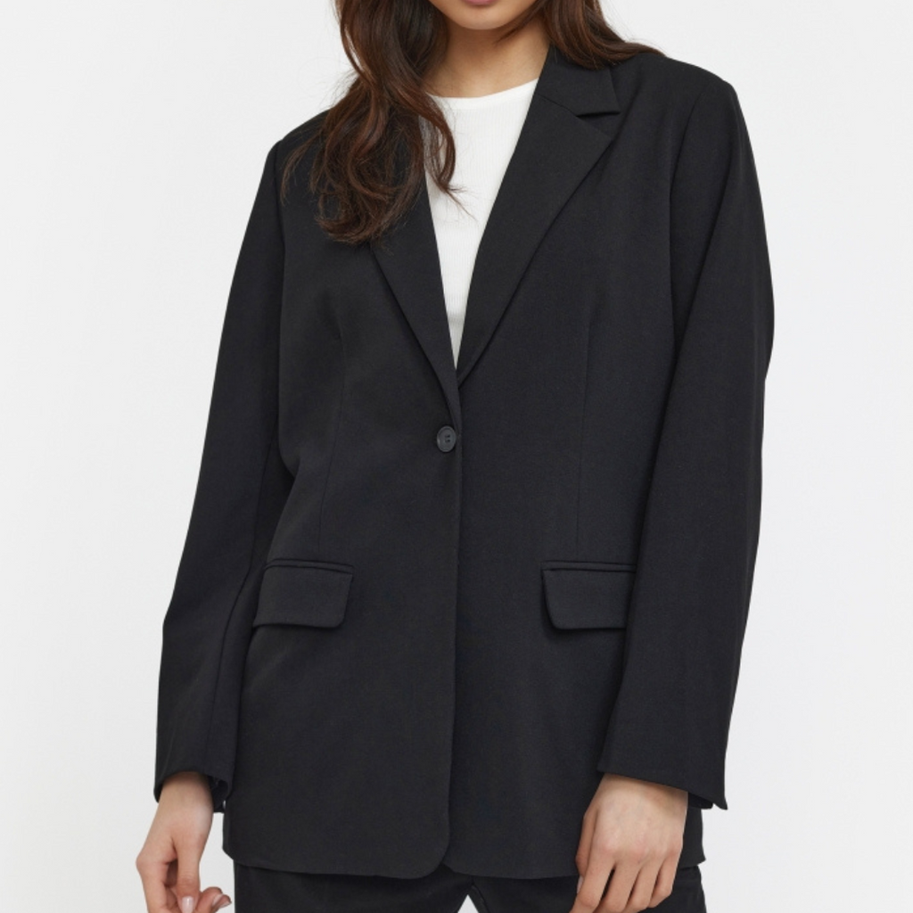 SOFT REBELS - BLAZER - VILJA LOOSE SRSS23-720 - SORT