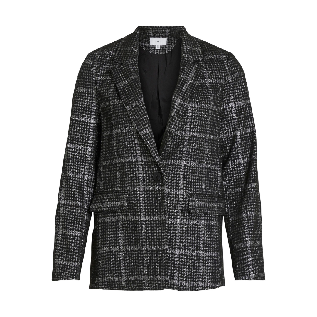 VILA - BLAZER - SHINE 14091483 - SORT/GUNMETAL