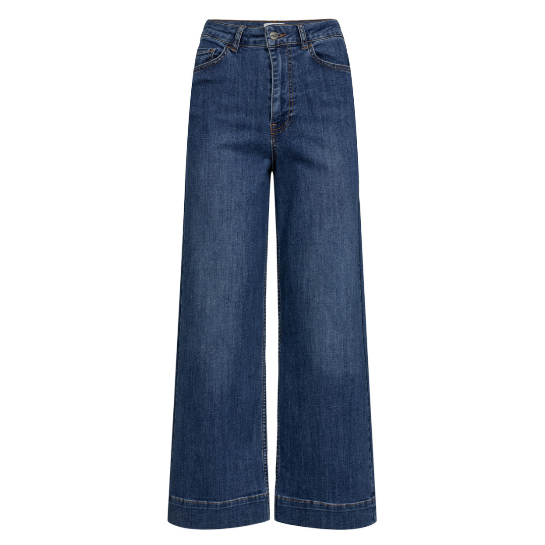 NÜMPH - JEANS - PARIS CROPPED 703959 - MEDIUM BLUE DENIM