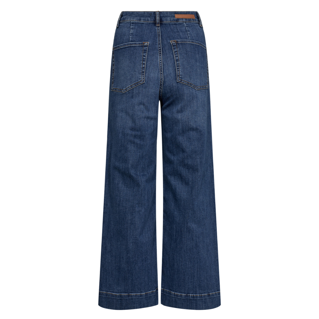 NÜMPH - JEANS - PARIS CROPPED 703959 - MEDIUM BLUE DENIM