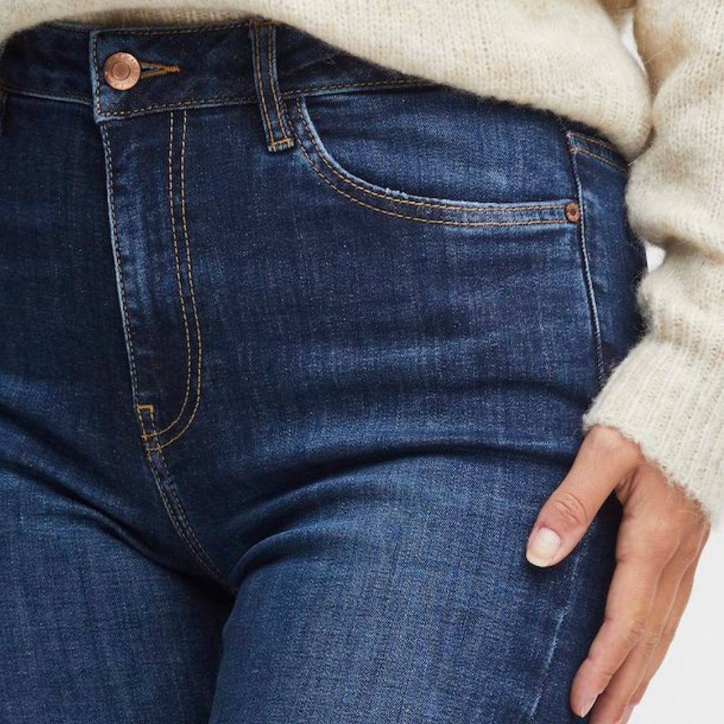 PULZ - JEANS - BECCA BOOTCUT 50207285 - DARK BLUE DENIM