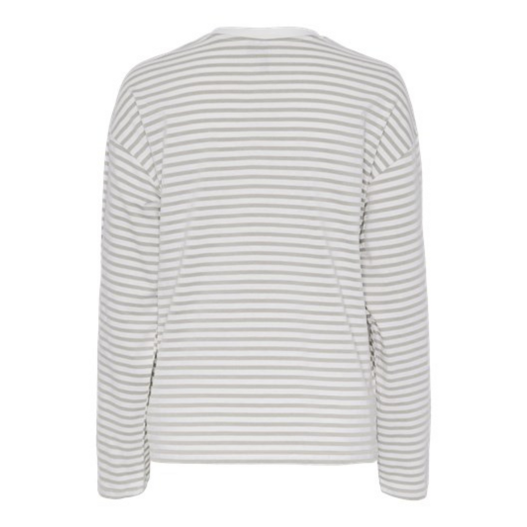 PIECES - BLUSE - SADIE 17146655 - CLOUD DANCER/LIGHT GREY MELANGE