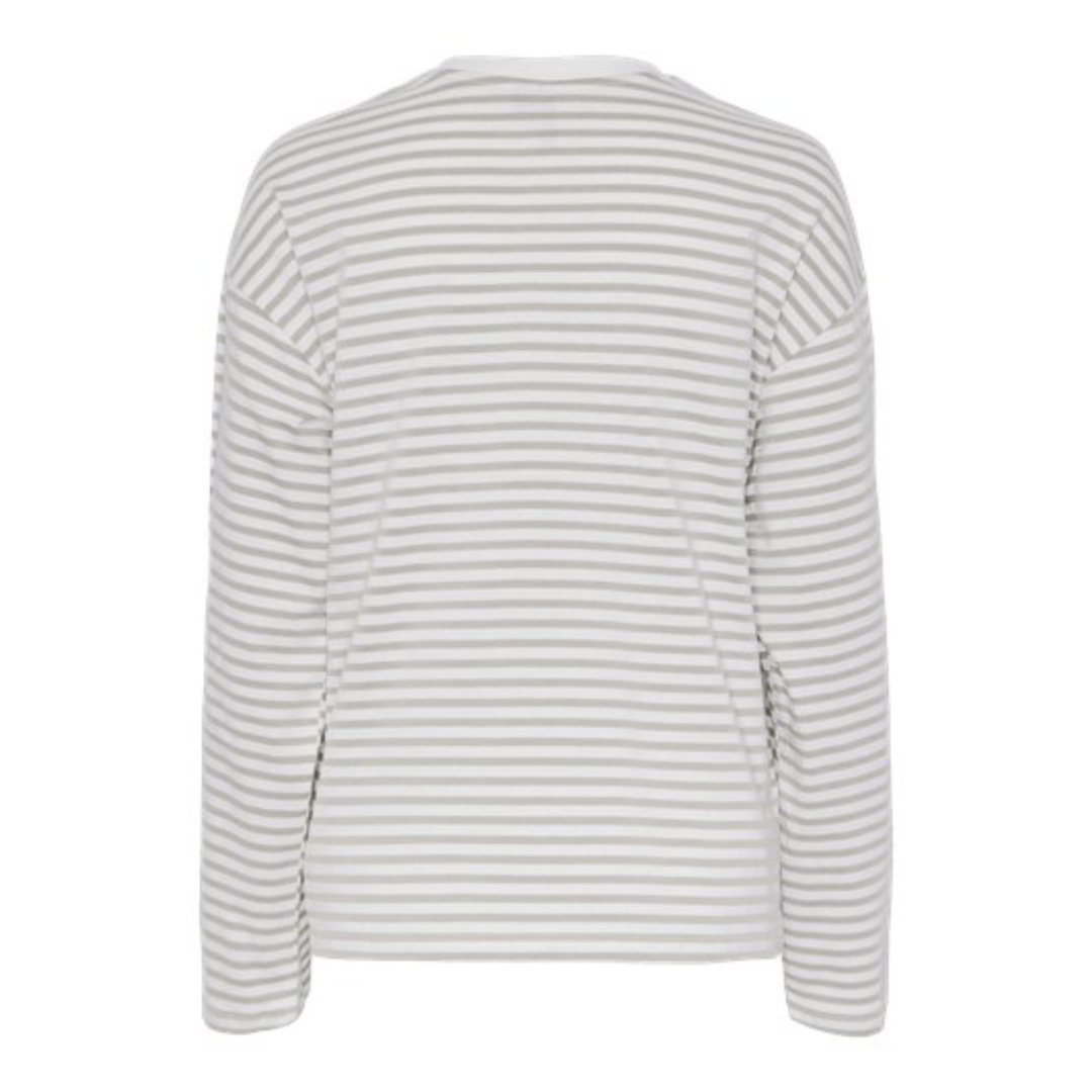 PIECES - BLUSE - SADIE 17146655 - CLOUD DANCER/LIGHT GREY MELANGE