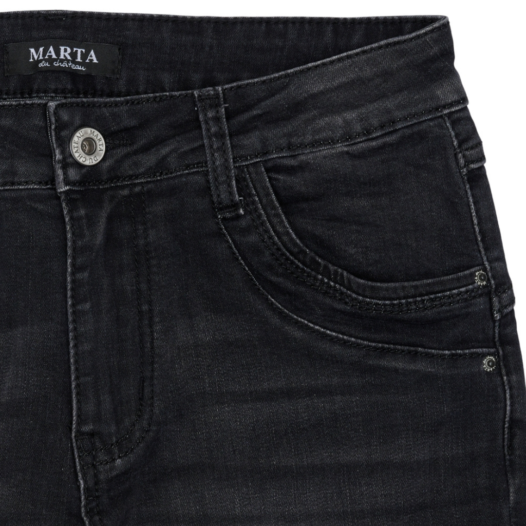 MARTA DU CHATEAU - JEANS - METTE MDC104-22255 - SORT DENIM