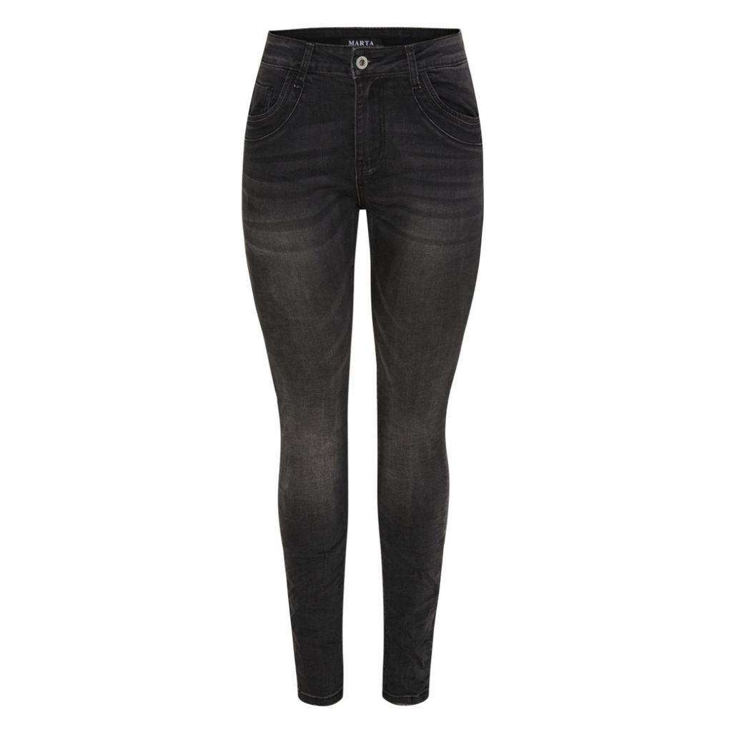 MARTA DU CHATEAU - JEANS - METTE MDC104-22255 - SORT DENIM