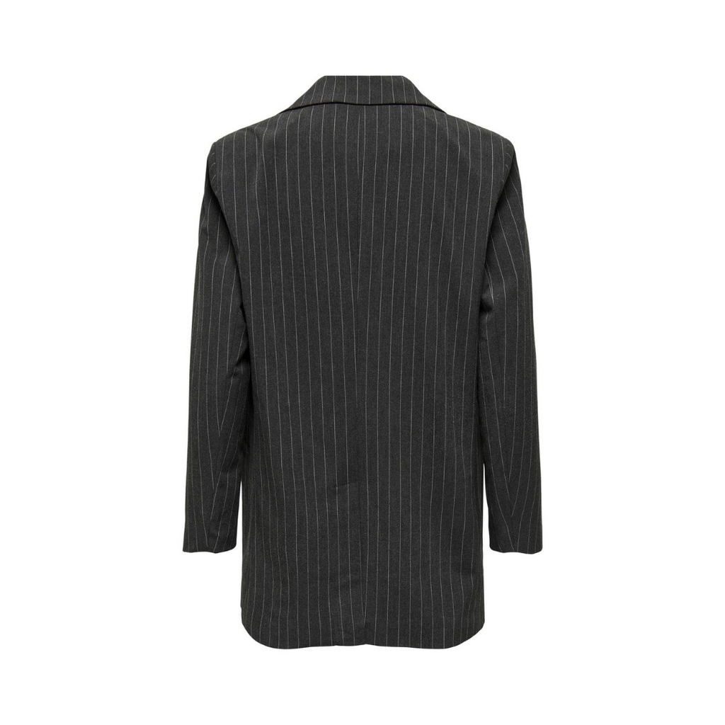 ONLY - BLAZER - BRIE 15304268 - DARK GREY MELANGE STRIPES/WHITE