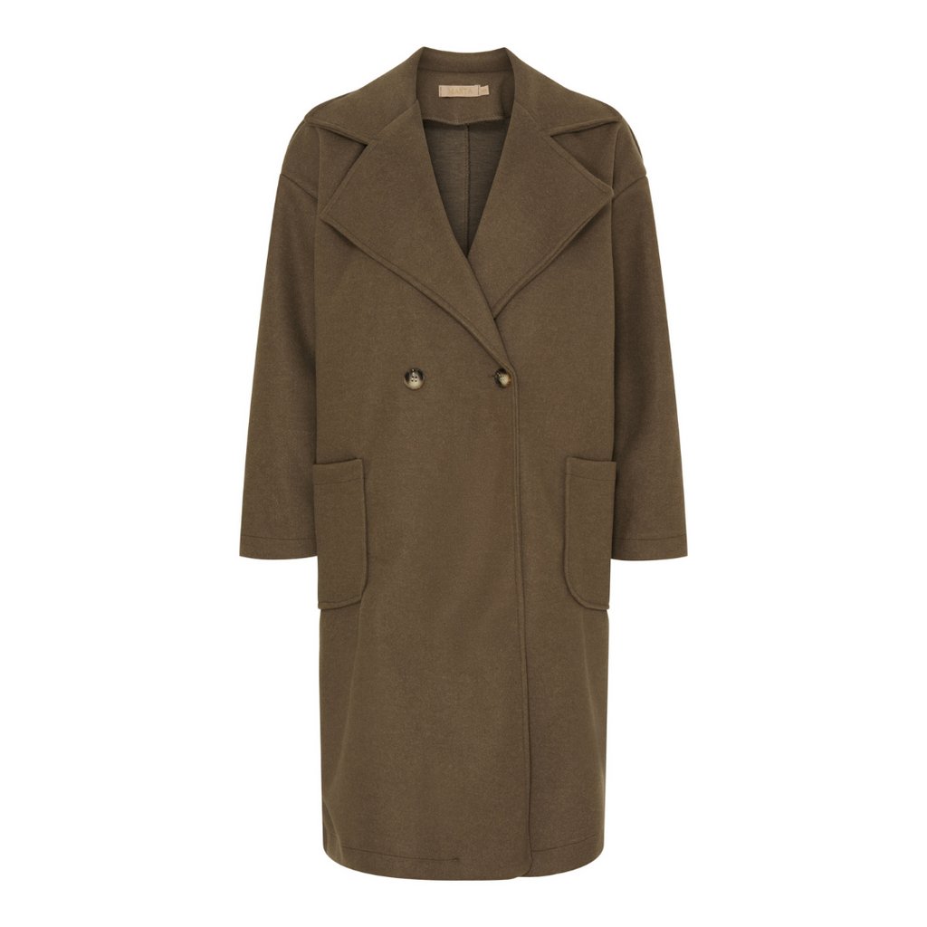 MARTA DU CHATEAU - FRAKKE - IDALIA 35079 - DARK BROWN