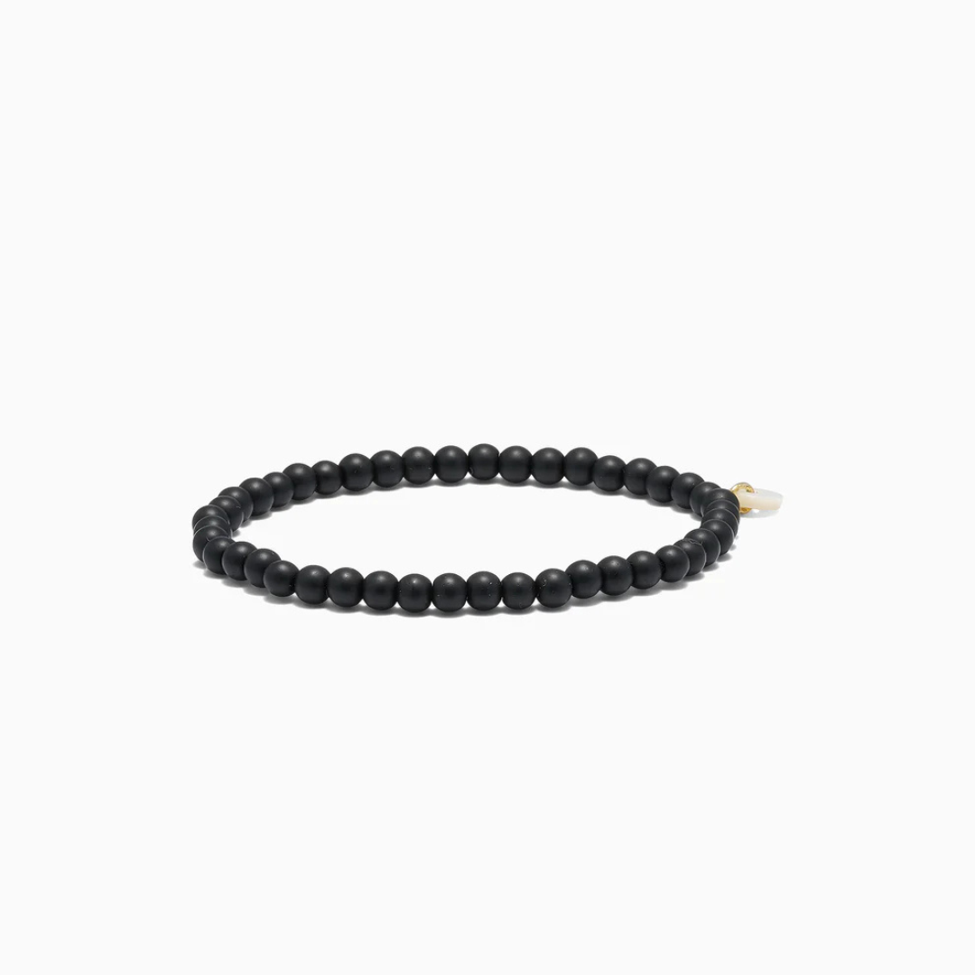 SOÏ - KRYSTAL ARMBÅND - BLACKSTONE 4 MM.