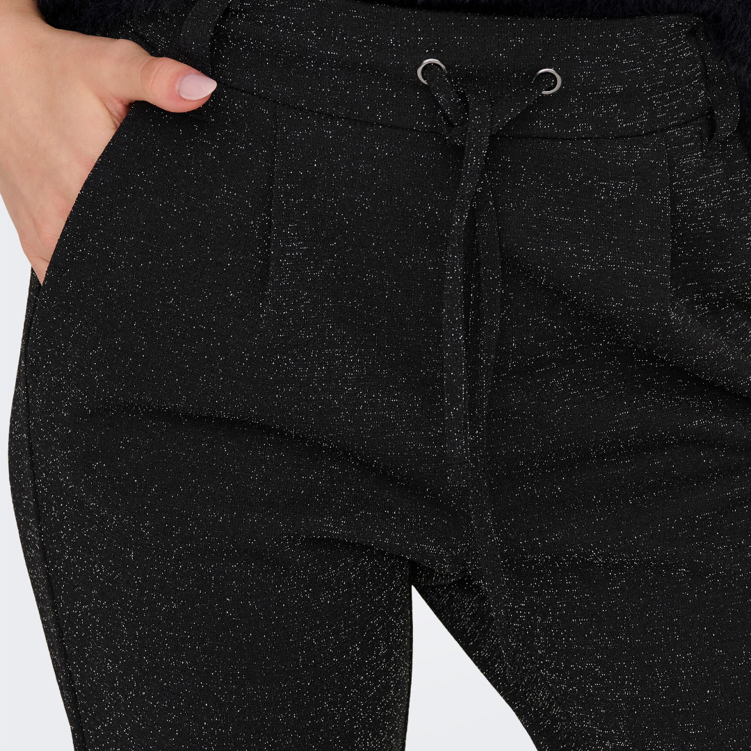 ONLY - BUKS - POPTRASH-ALYA 15334038 - BLACK/SILVER LUREX