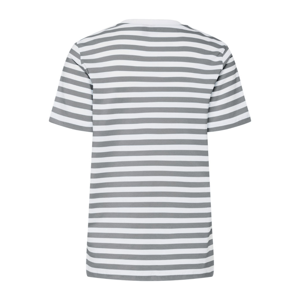 PIECES - T-SHIRT - RIA 17146339 - ULTIMATE GREY/BRIGHT WHITE