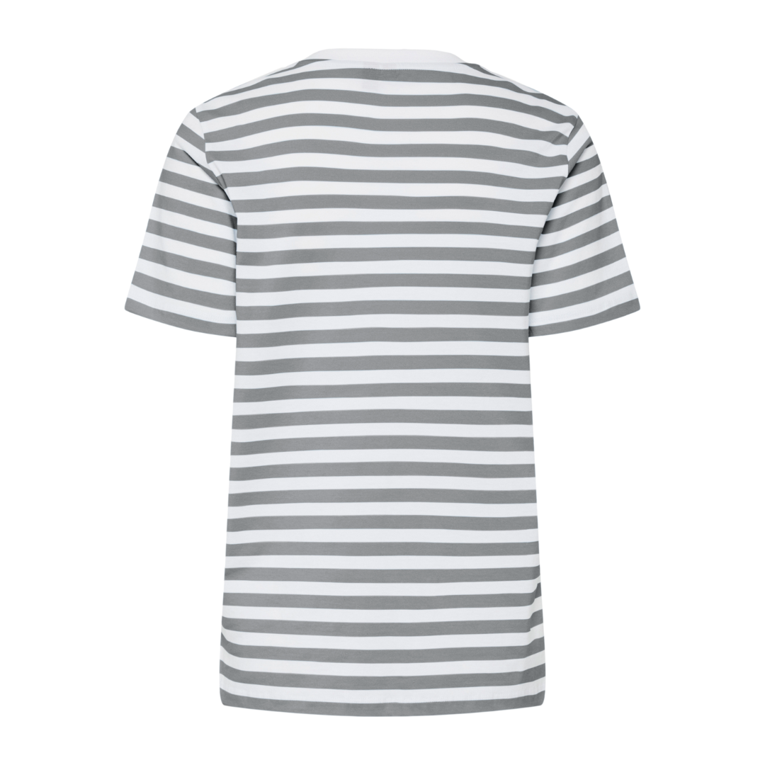 PIECES - T-SHIRT - RIA 17146339 - ULTIMATE GREY/BRIGHT WHITE