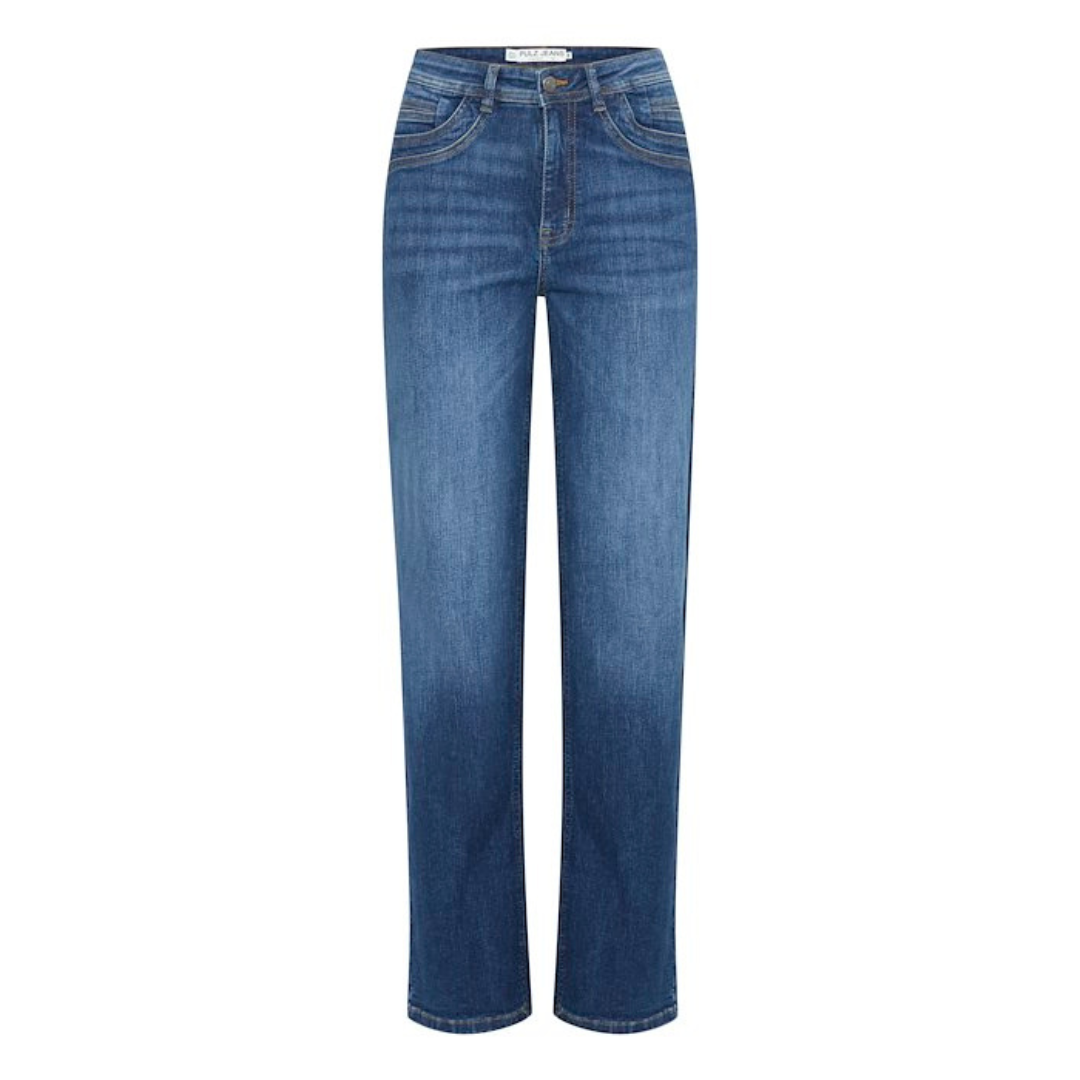 PULZ - JEANS - KATJA 50208637 - DARK BLUE DENIM