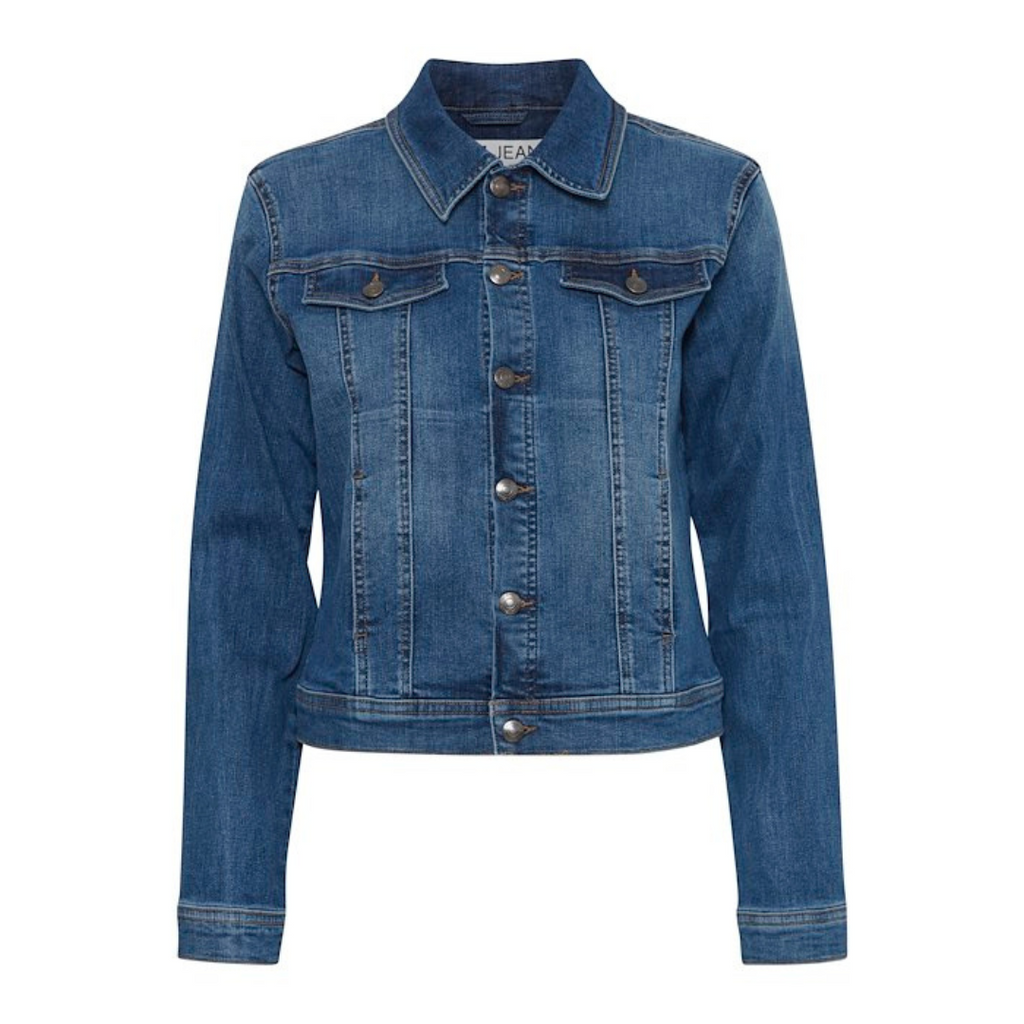 PULZ - DENIMJAKKE - KATJA 50208246 - MEDIUM BLUE DENIM