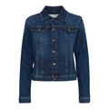 PULZ - DENIMJAKKE - KATJA 50208246 - DARK BLUE DENIM