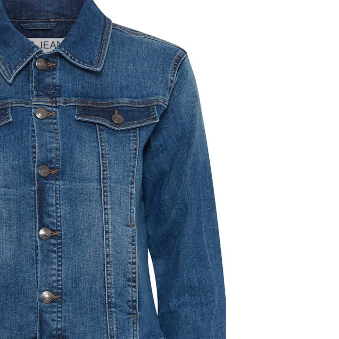 PULZ - DENIMJAKKE - KATJA 50208246 - MEDIUM BLUE DENIM