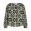 VILA - BLUSE - KALLILA GRY 14101387 - BLACK BEAUTY