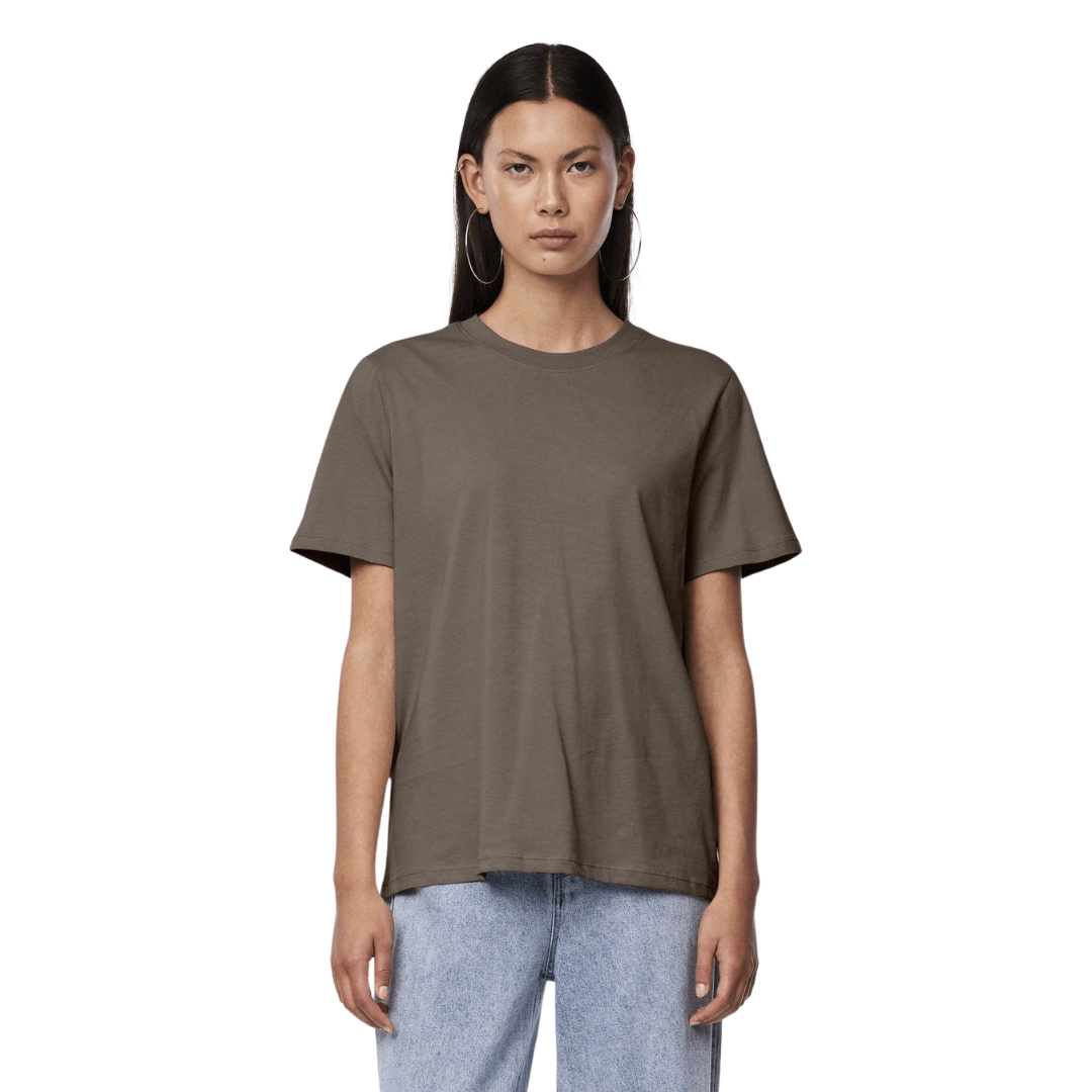 PIECES - T-SHIRT - RIA SOLID 17140802 -  MOREL