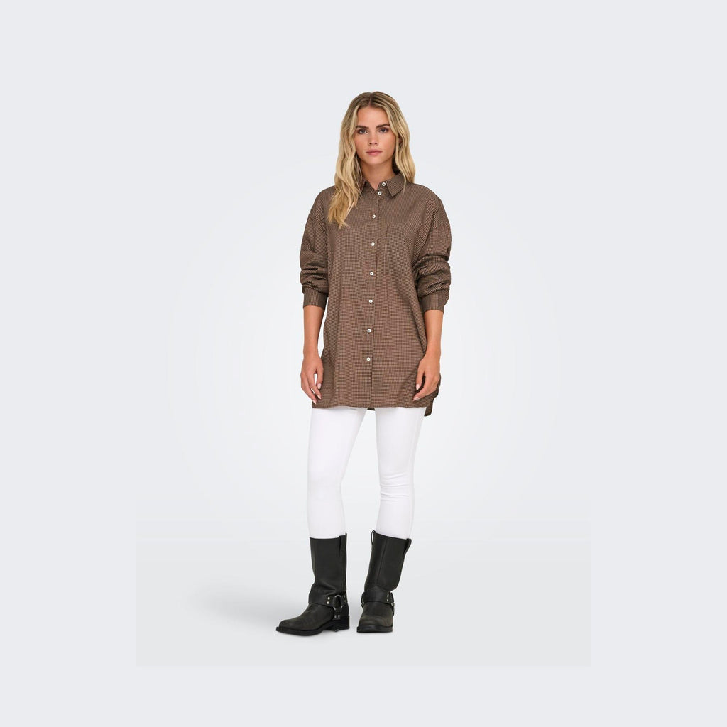 ONLY - SKJORTE - MAGGIE 15344363 - MUSTANG