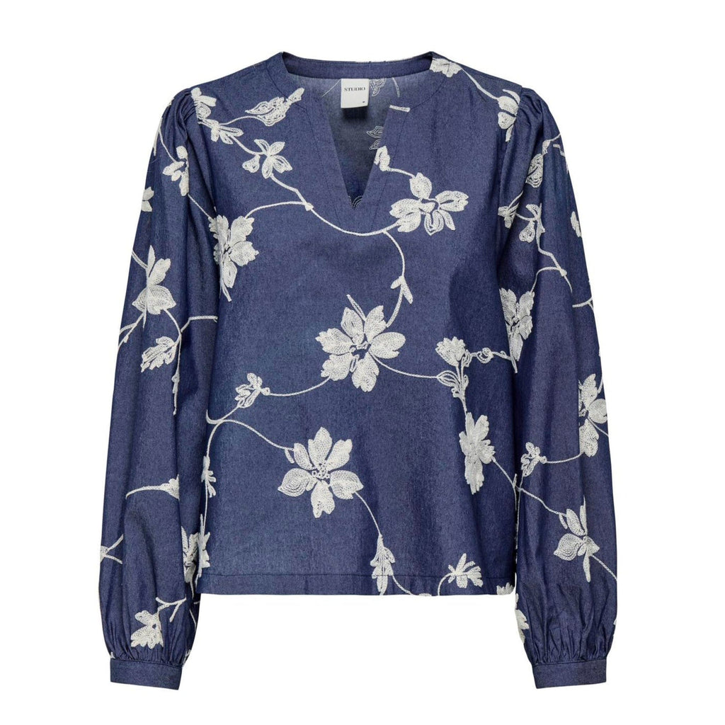 ONLY - BLUSE - SAKA 15357483 - BLUE INDIGO
